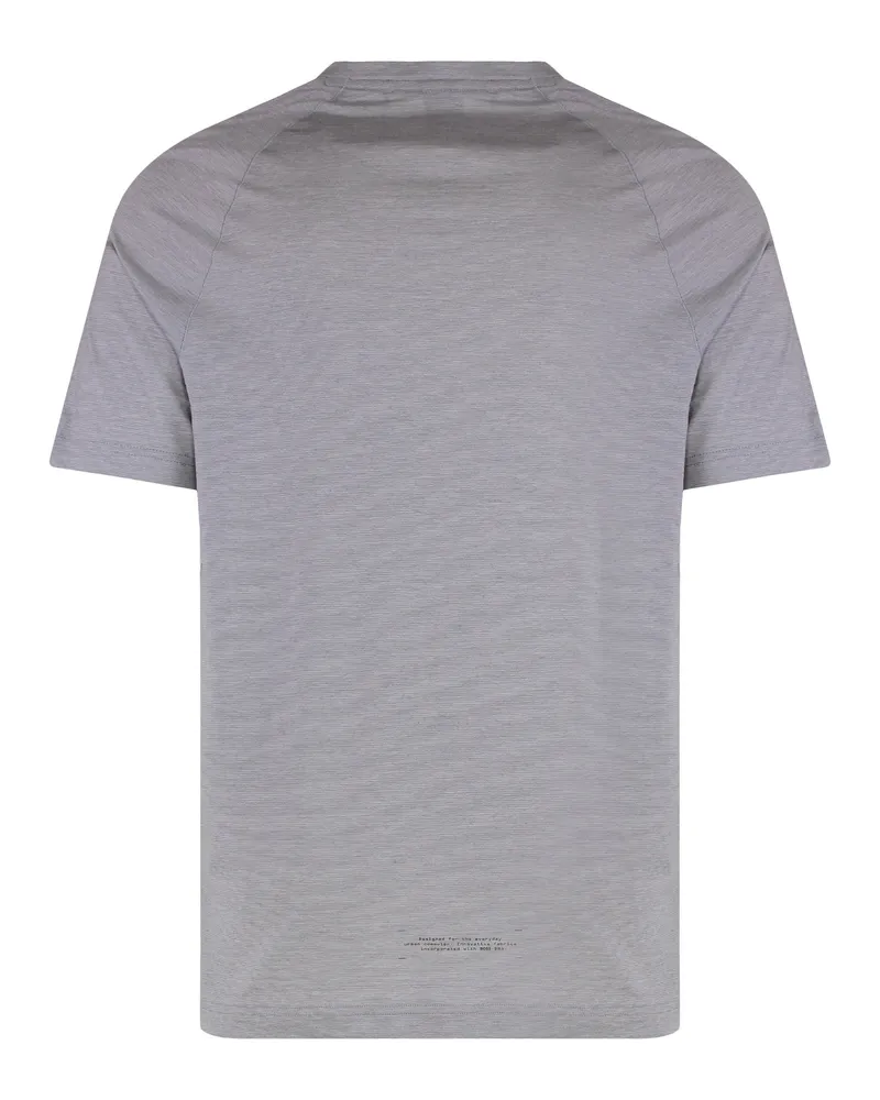 HUGO BOSS Men's Slim Fit Sports T-Shirt Grey Lyocell T-Shirts And Polos Gray
