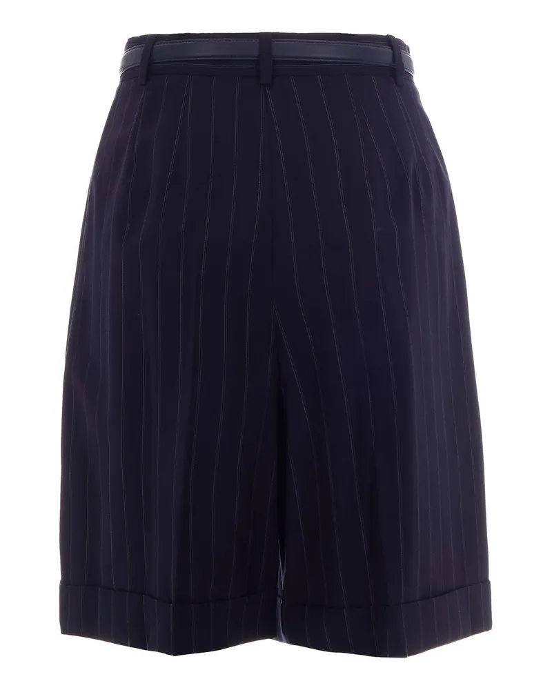 Max Mara Women's Bermuda Shorts Ere Blue Navy