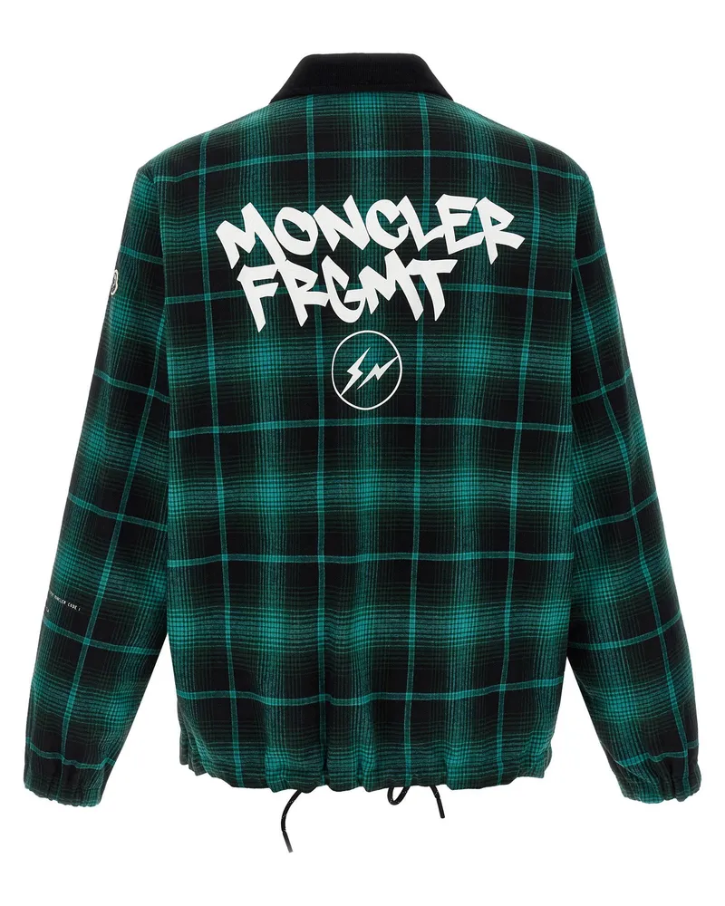 Moncler Reversible Checked Jacket — Green Green