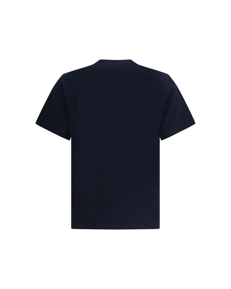 Burberry Men's Blue Cotton T-Shirt Navy