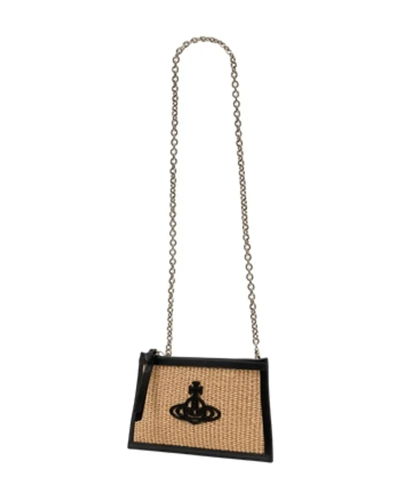 Vivienne Westwood Women's Small Flat Zip Clutch -  Cotton Multi Bags Clutches Multicolor