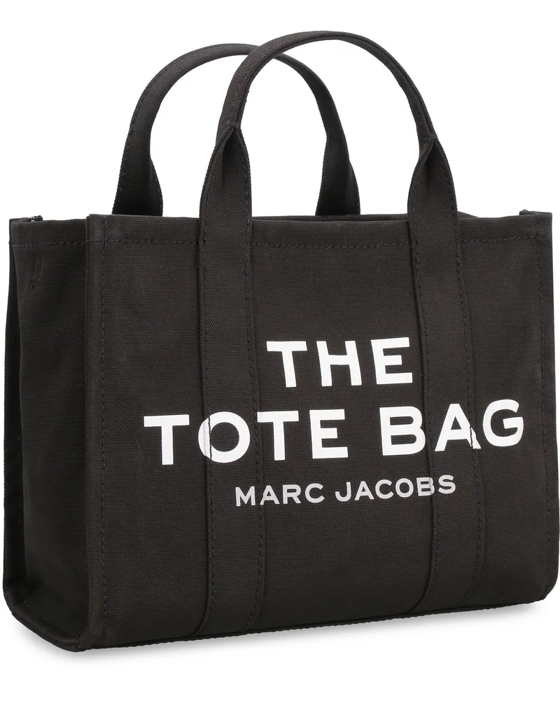 Marc Jacobs Women's Tote Bag Black Canvas Cotton Black