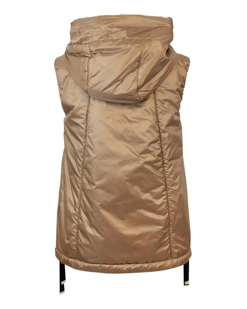 Max Mara Women's Gilet Greengo Caramel Polyester Waistcoats & Gilets Beige