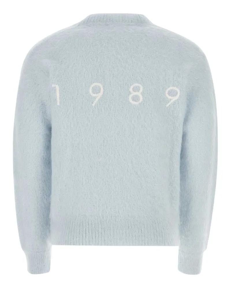 1989 STUDIO Skyblue Exterior: Mohair Nylon Wool Maglieria Sweater Blue