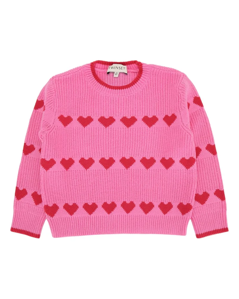 Twin-Set Cuori Sweater — Pink Pink