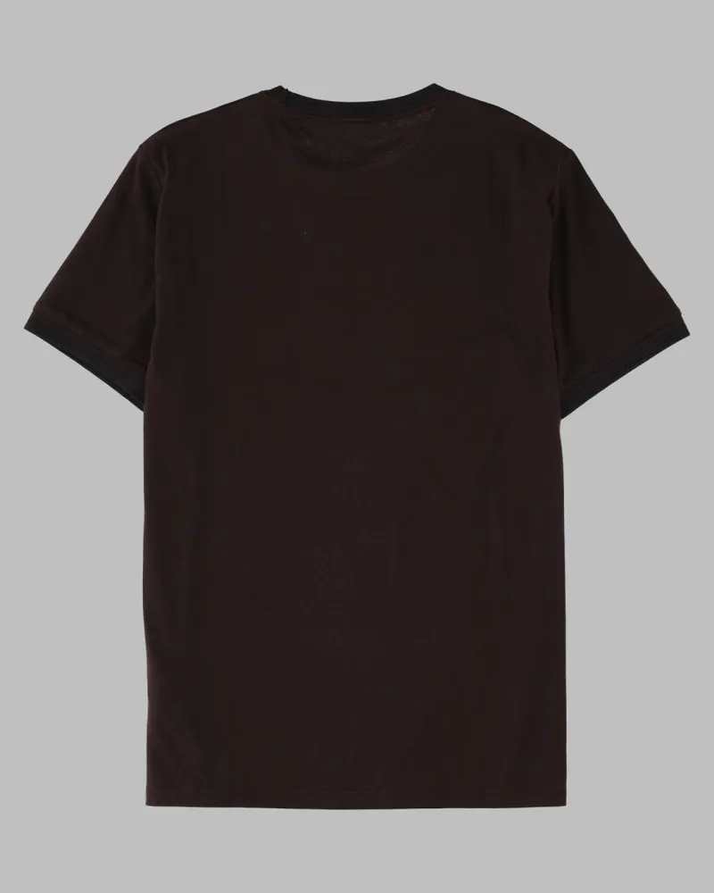 Fred Perry Embroidered Logo T-Shirt — Brown Brown