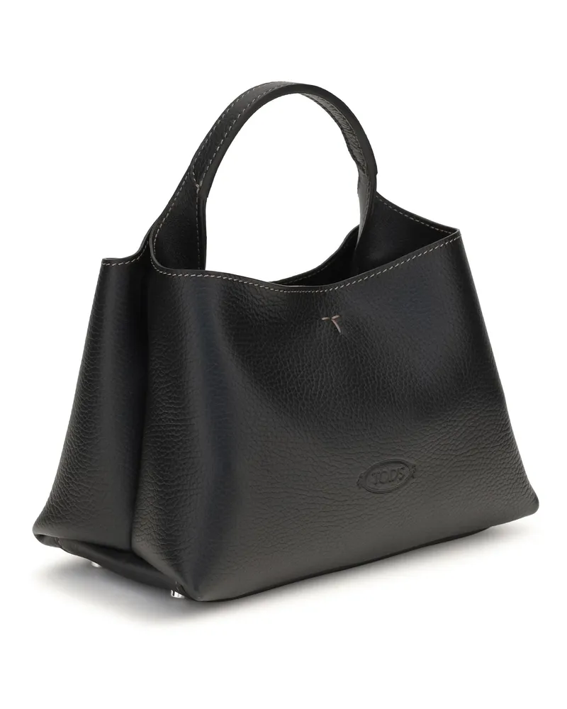 TOD'S Women's Micro Leather Handbag Nero Calf Bos Taurus Handbags Hand Bags Black