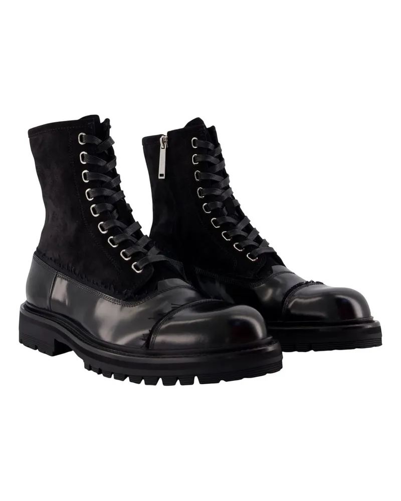 Dolce & Gabbana Perugino Ankle Boots — Black Black