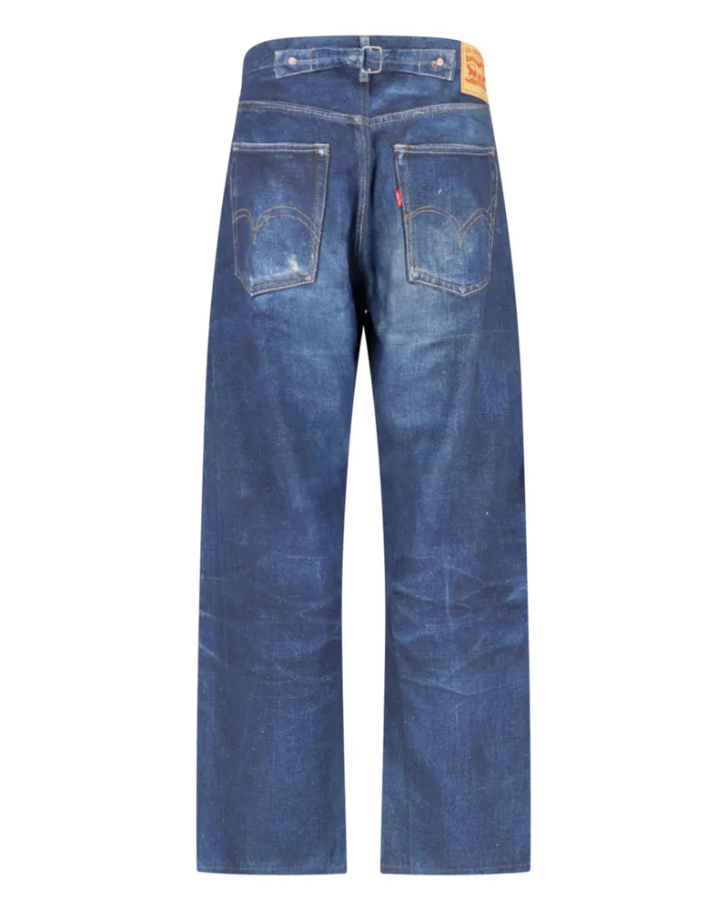 Junya Watanabe Men's Jeans Blue Linen Blue