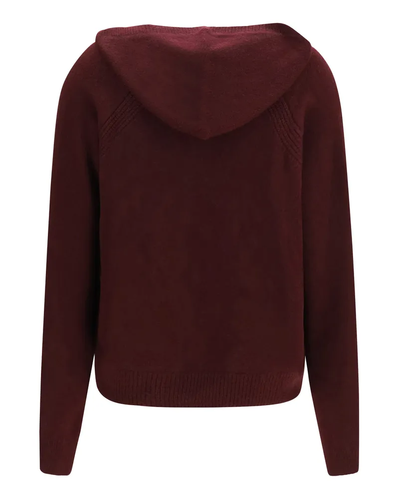 Sa Su Phi Cashmere Hooded Sweater — Burgundy Burgundy