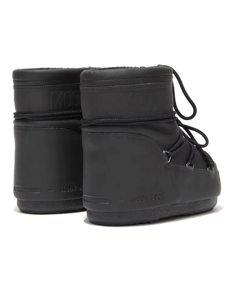 Moon Boot Unisex Ankle Boots Icon Black Pvc Black