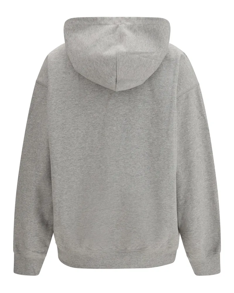 Ganni Women's Tiger Hoodie Paloma Cotton Sweatshirts Sweater Gray