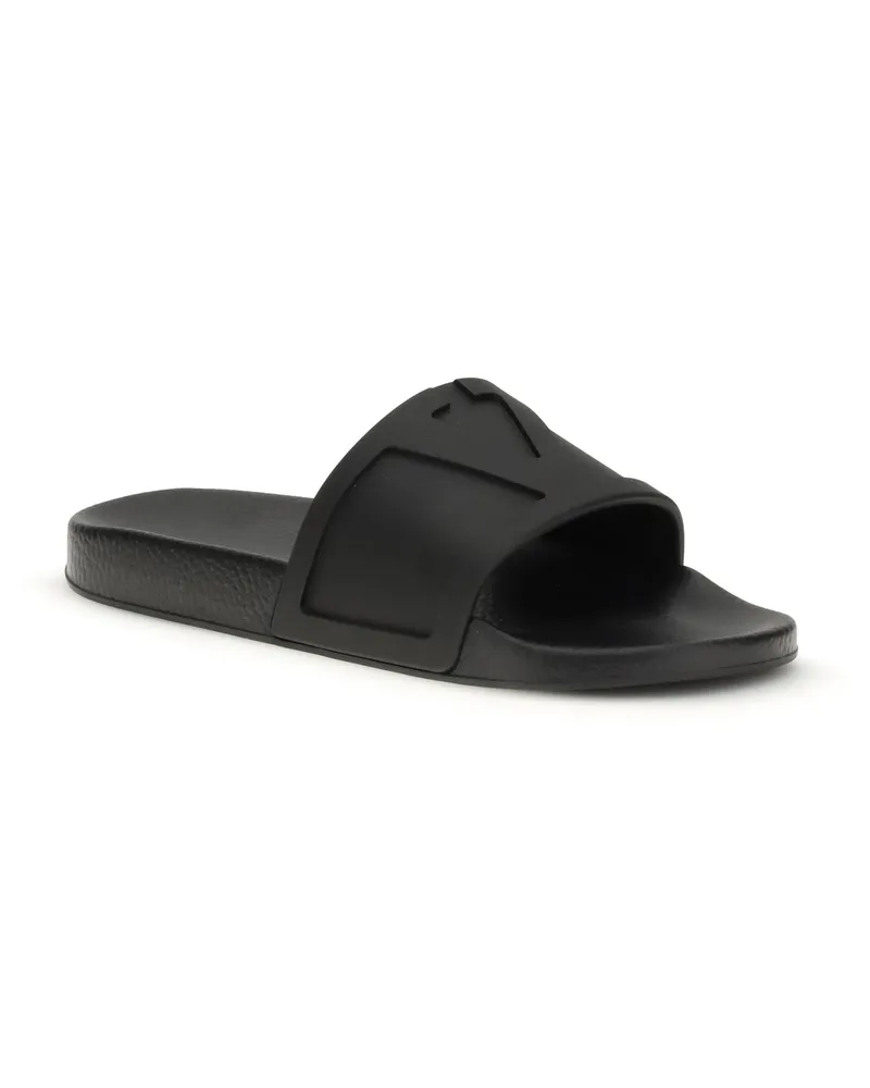 Valentino Garavani Men's Pool Slide |  Coolside Nero Rubber Sandal Nero