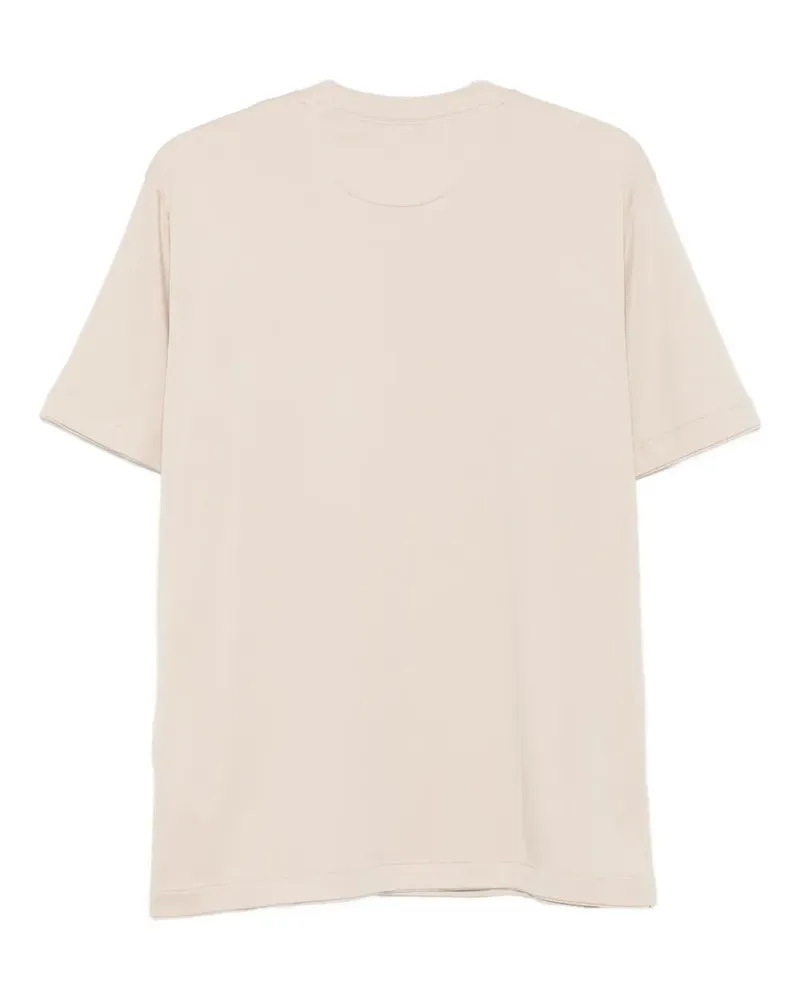Eleventy Women's Crew-Neck T-Shirt Aw25 M Beige