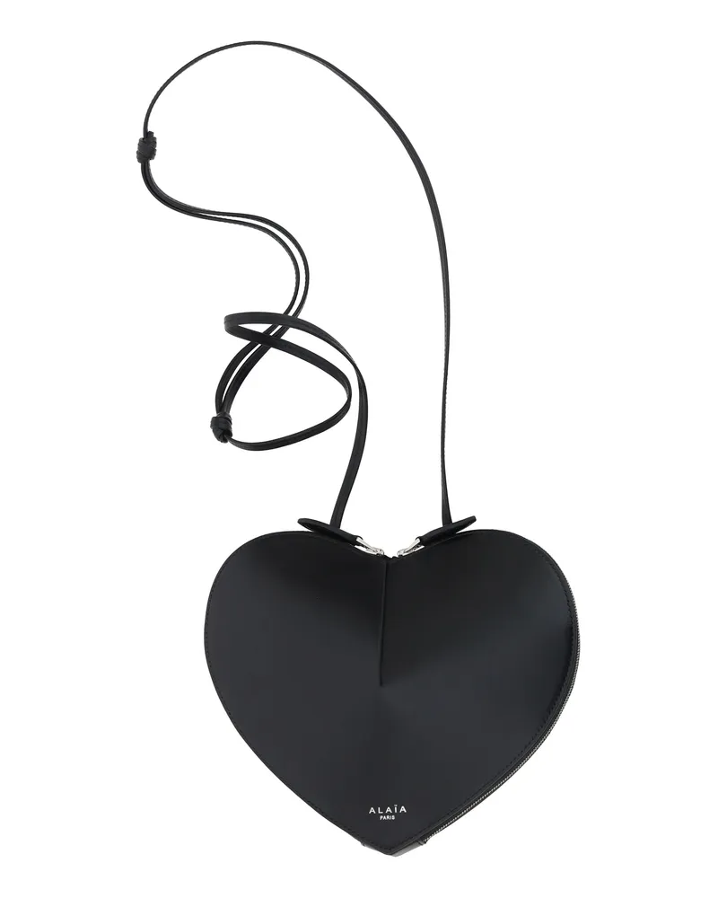 Alaïa Women's Shoulder Bag Coeur Black Calf Leather Black