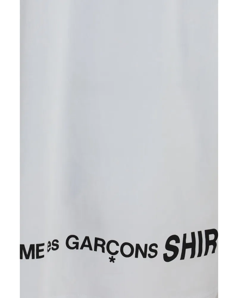 Comme des Garçons Men's T-Shirt Oversized Crewneck White Cotton T-Shirts And Polos White