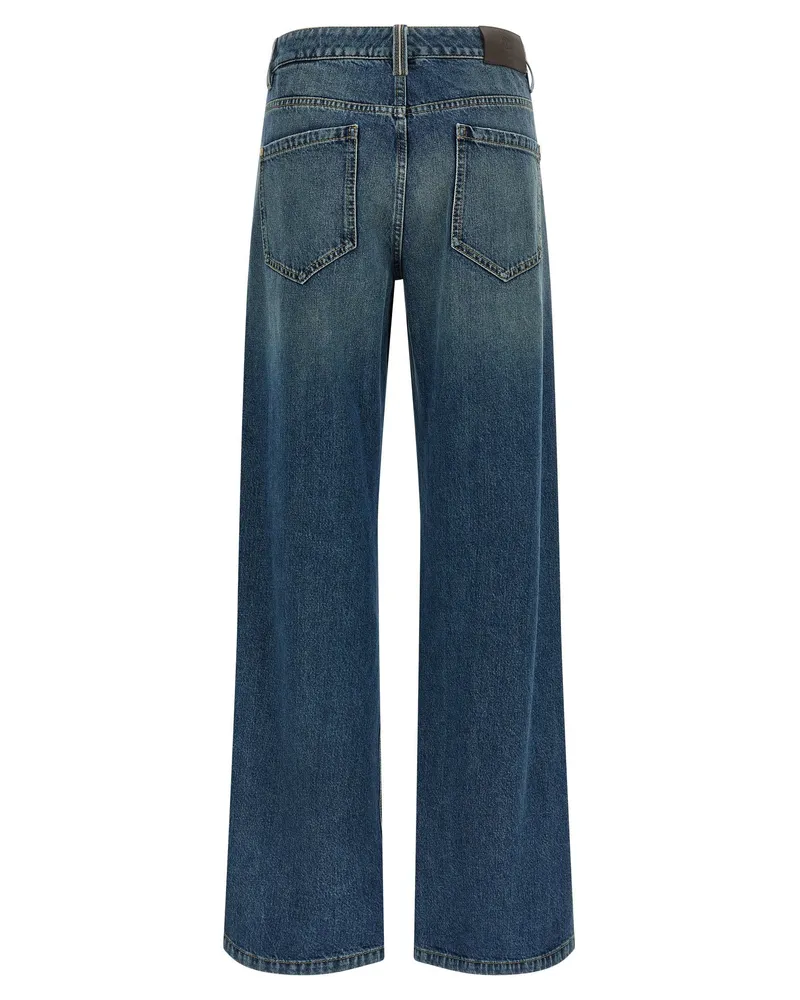 Brunello Cucinelli Stonewashed Denim Jeans — Blue Blue