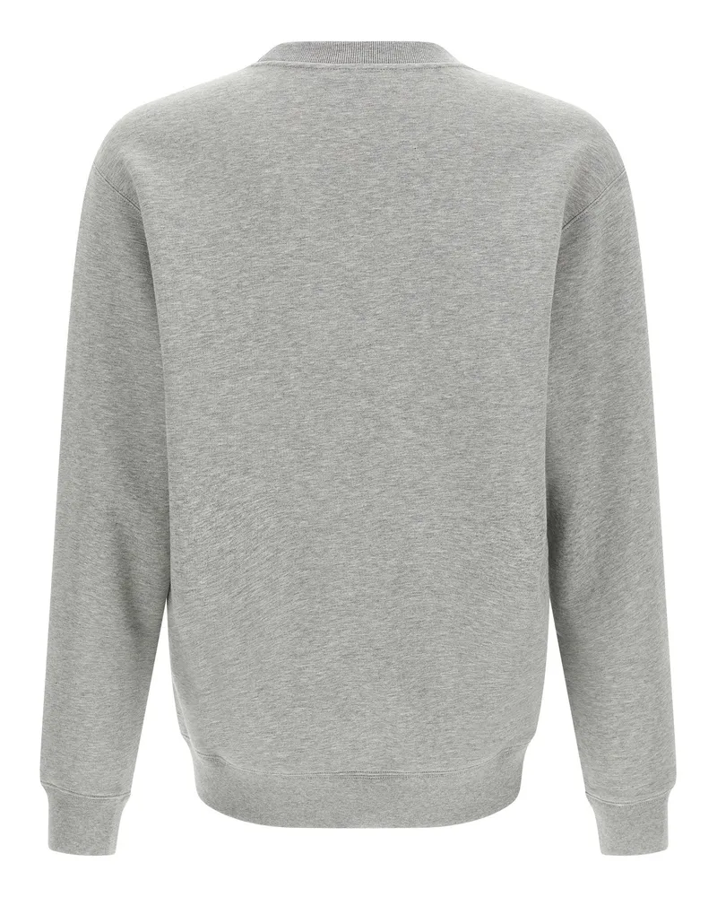 Gucci Web Ribbon Horsebit Logo Sweatshirt — Grey Grey