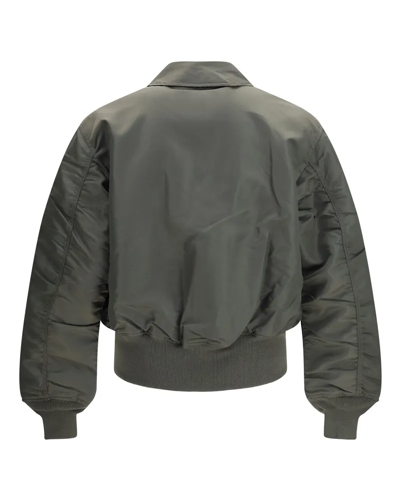 GR10K Men Bomber Jacket Rep Grey Nylon Gray