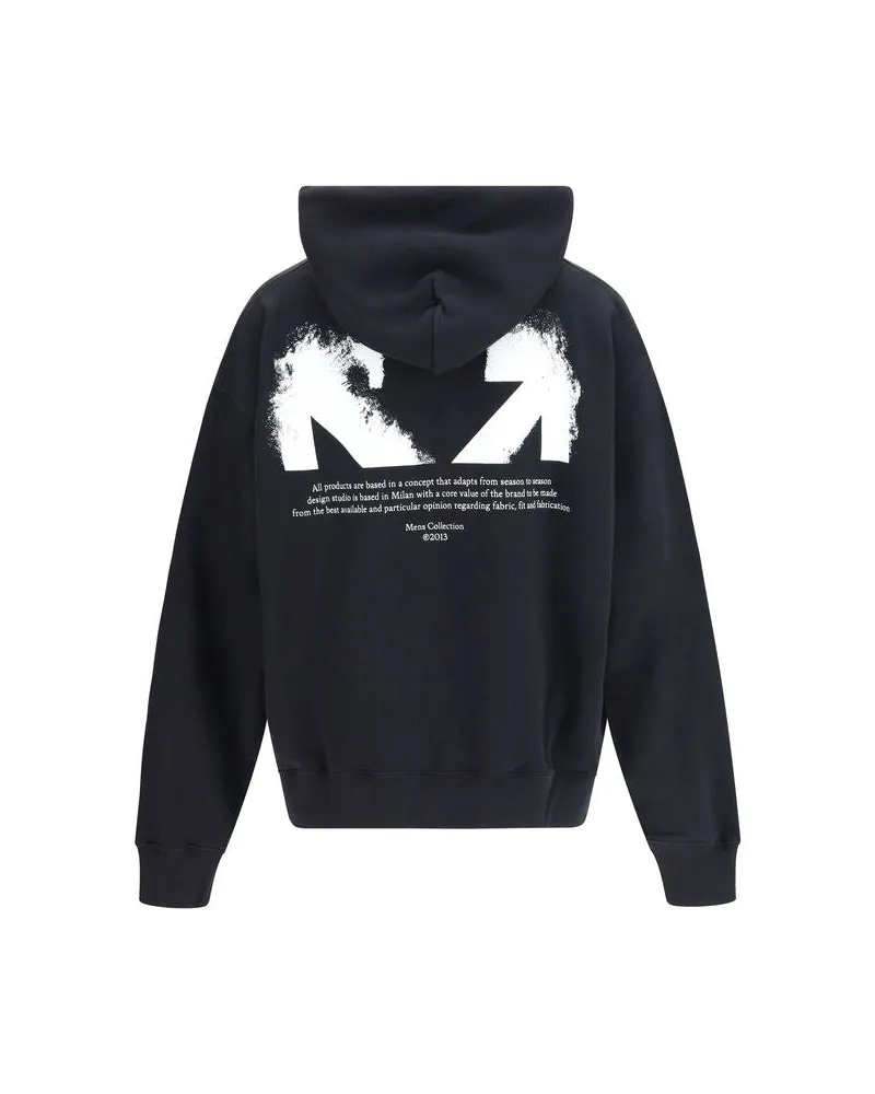 OFF-WHITE Men's Black Cotton Sweatshirt Clothing Black