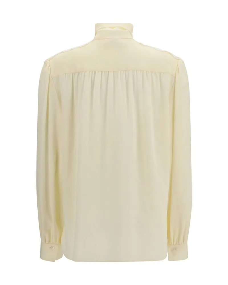 Chloé Women Beige Polyester Blouse Beige