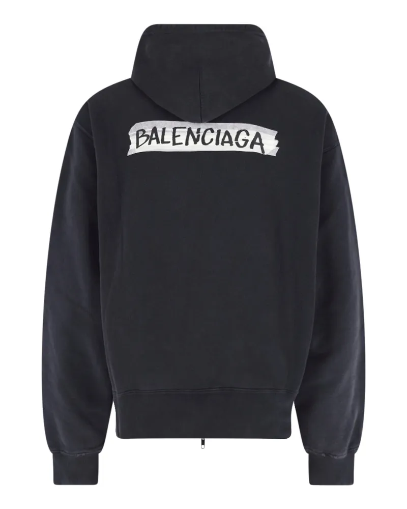 Balenciaga Men's Sweaters Black Cotton Black