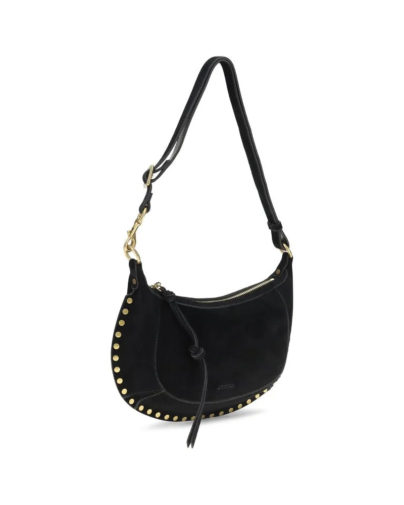 Isabel Marant Women's Black Calf Leather Bos Taurus Shoulder Bag Black