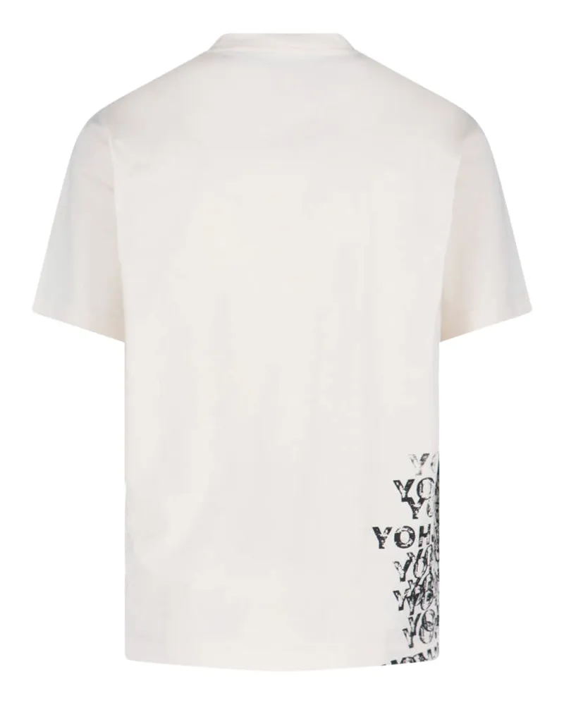 Y-3 Unisex T-Shirts And Polos White Cotton White