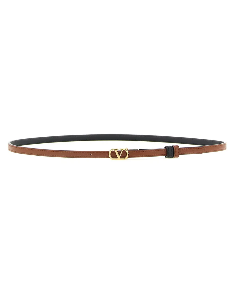 Valentino Garavani Women's Multicolor Calfskin Thin Belt Multicolor