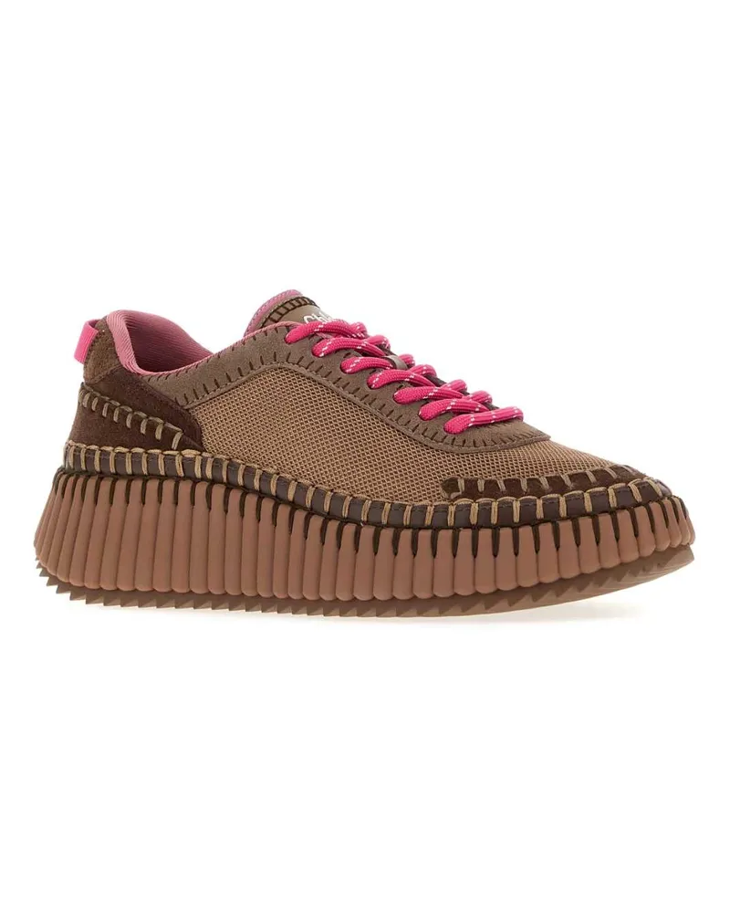 Chloé Nama Sneaker — Brown Brown