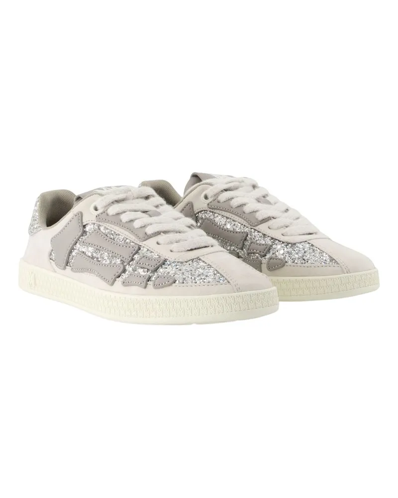 Amiri Pacific Bones Sneaker — Silver Silver