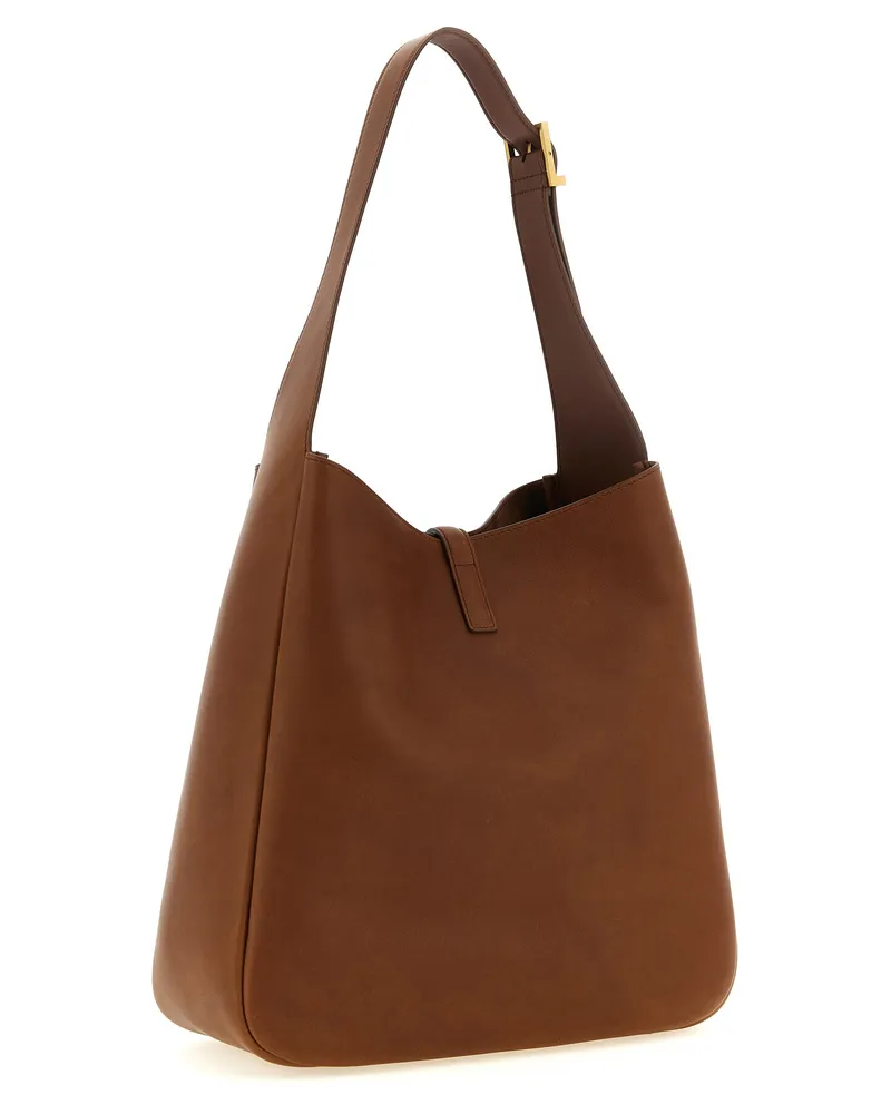 Saint Laurent Women's Brown Calfskin Shoulder Bag Brown