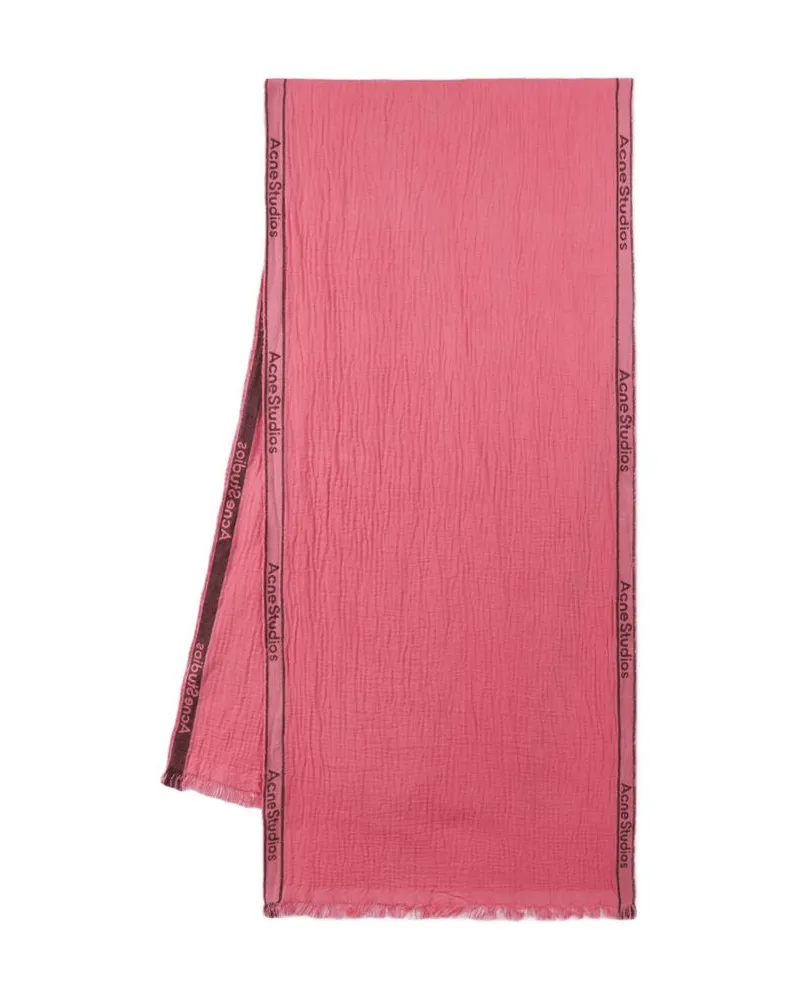 Acne Studios Unisex Vegetariana Scarf -  Wool Pink Accessories Pink