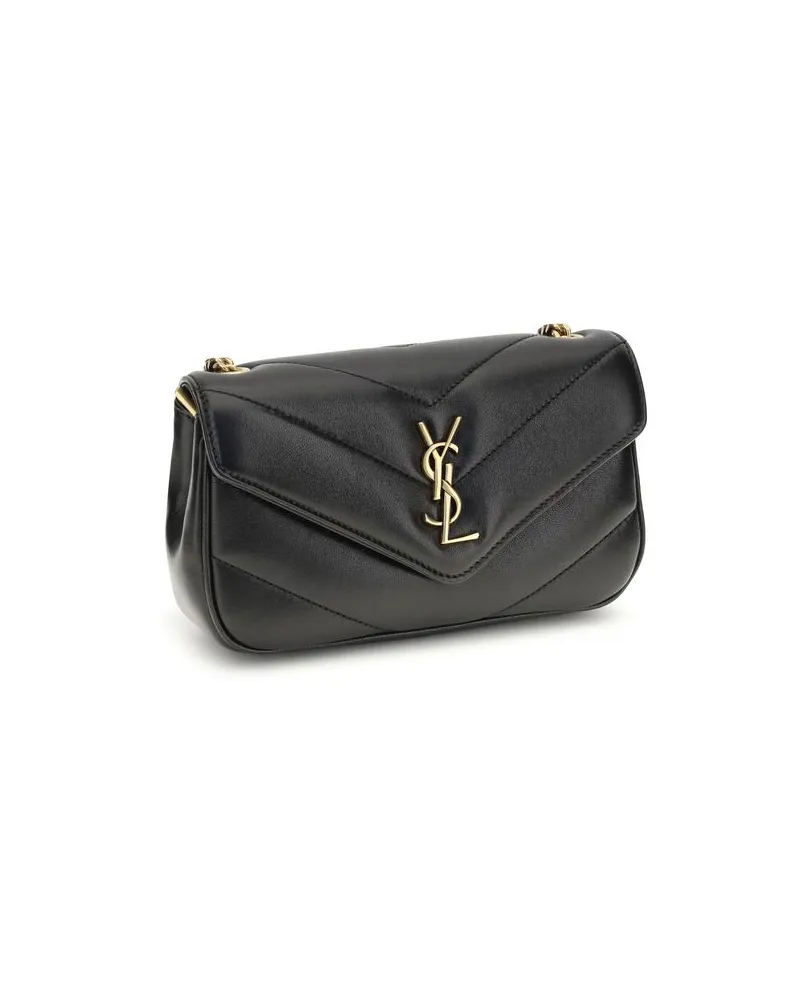 Saint Laurent Women's Black Lamb Ovis Aries Shoulder Bag Black