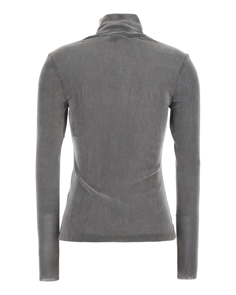 TELA Women V-Neck Sweater Matilde-Flk Grey Tops Top Gray