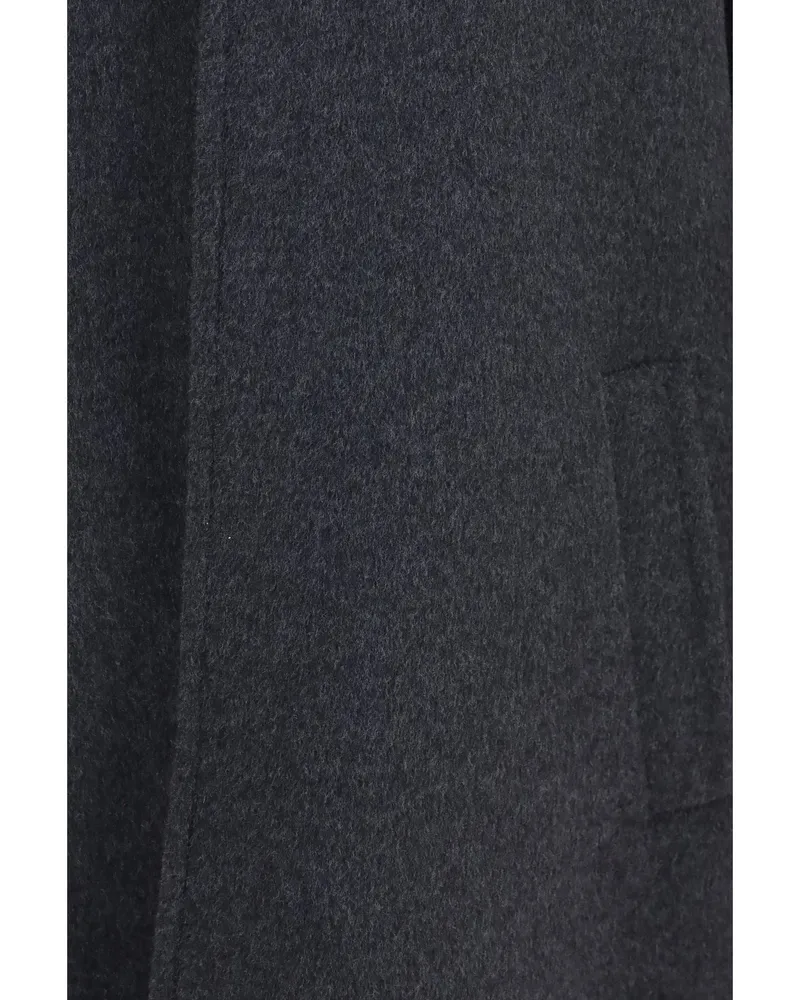 Valentino Garavani Fleece Wool Coat — Gray Gray