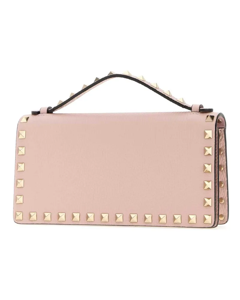 Valentino Garavani Women's Wallet W-Strap | Rockstud Rose Quartz Portafogli Pink