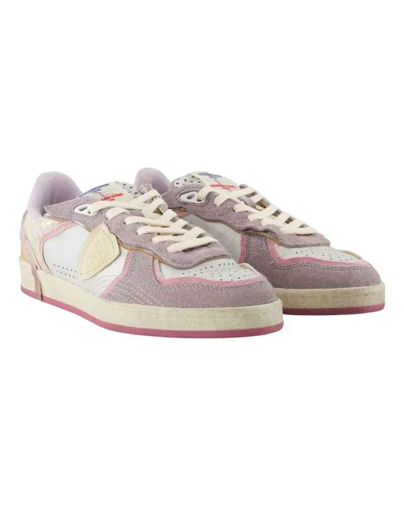 Philippe Model Women's Multicolor Patchwork Goatskin Sneaker Multicolor