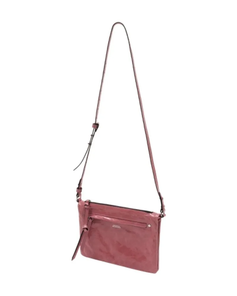 Isabel Marant Women's Winna Duo Shoulder Bag -  Leather Pink Calfskin Shoulder-Hobo-Bags Pink