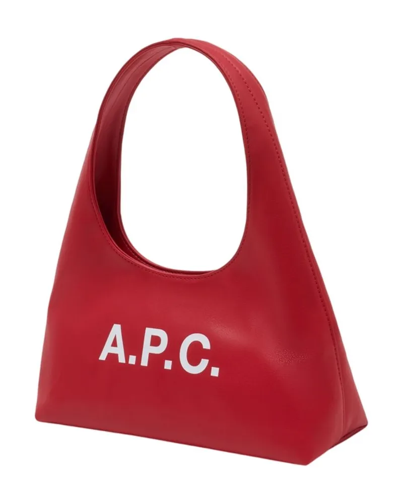 A.P.C. Women's Baby Ninon Shoulder Bag -  Synthetic Red Shoulder-Hobo-Bags Red