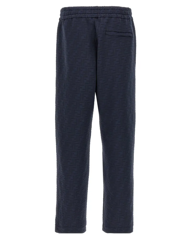 Fendi FF Monogram Jacquard Joggers — Navy Navy