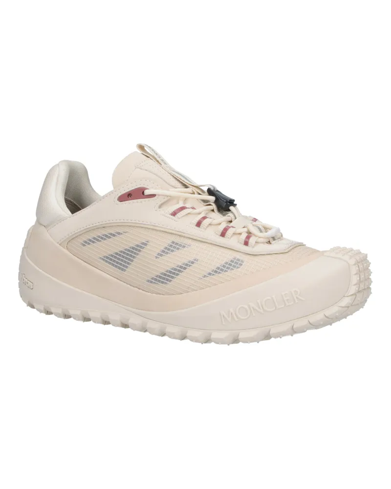Moncler Women's Sneakers Beige Polyester Beige