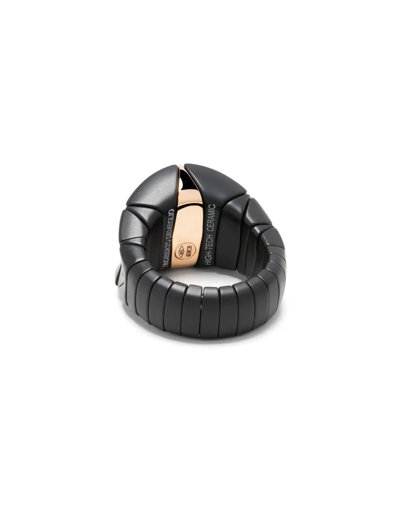Roberto Demeglio 18kt Rose Gold Diamonds Ring Black