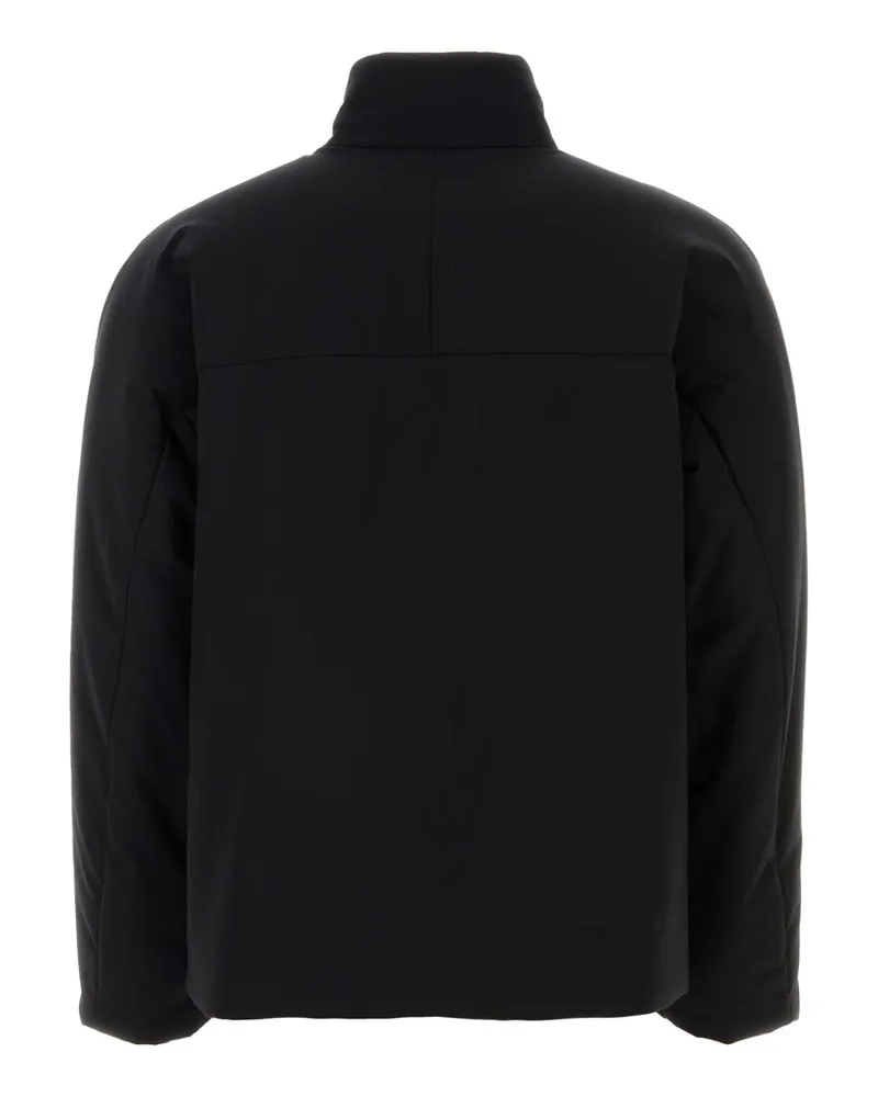 Ferragamo Men's Black Polyester Padded Jacket Nero Giubbini Black