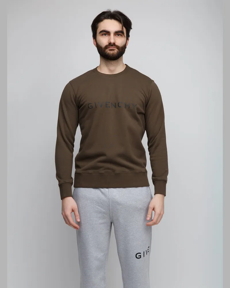 Givenchy Men's Bicolor Cotton Sweatshirt Clothing Brown