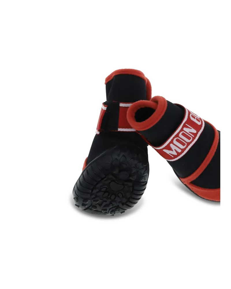 Moon Boot Unisex Dog Shoes By Poldo X  Red Polyester Extras Red