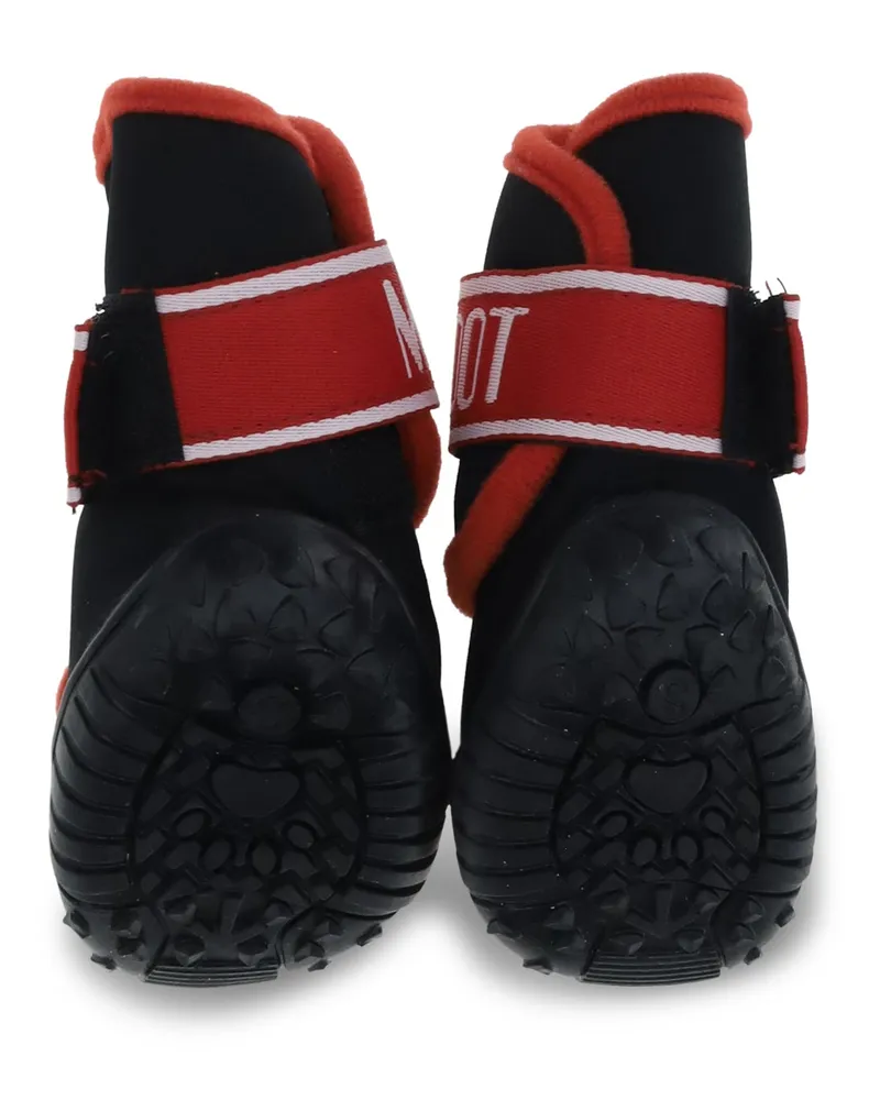 Moon Boot Unisex Dog Shoes By Poldo X  Red Polyester Extras Red