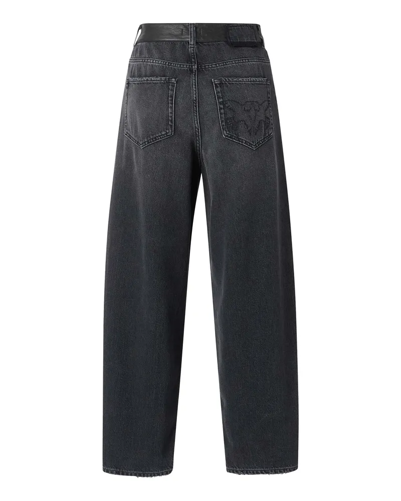 Pinko Women's Jeans Balloon-Fit Dark Black Black