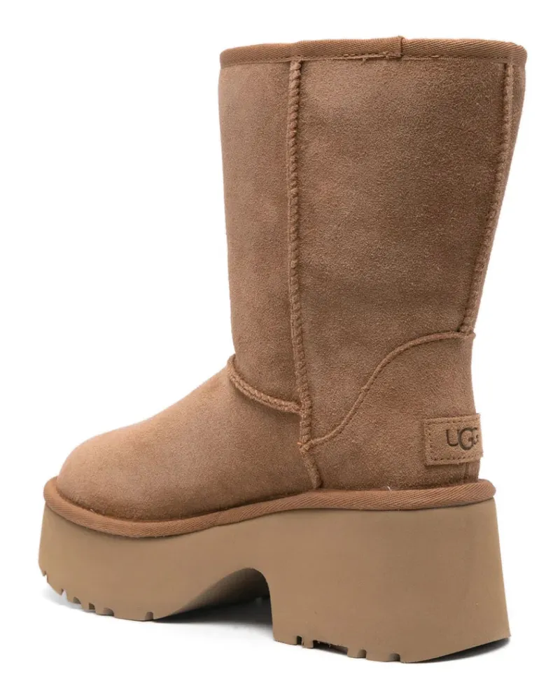 UGG Women's Classic Short New Heights Boots Brown Shoes Brown
