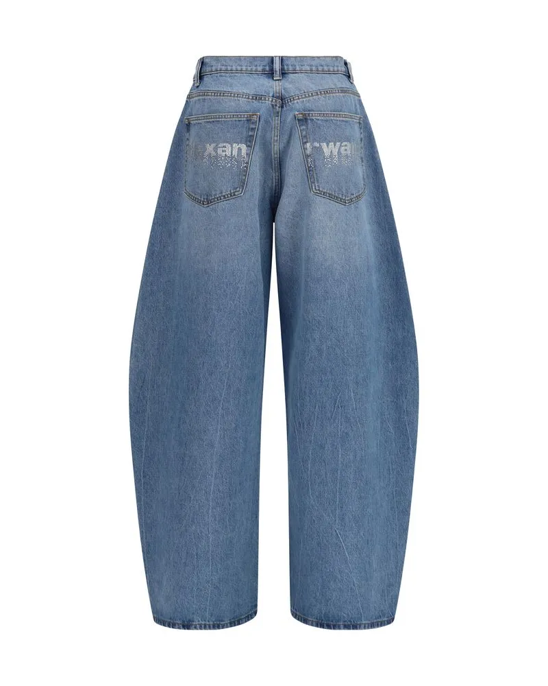 Alexander Wang Women's Blue Cotton Jeans Denim Clothing Blue
